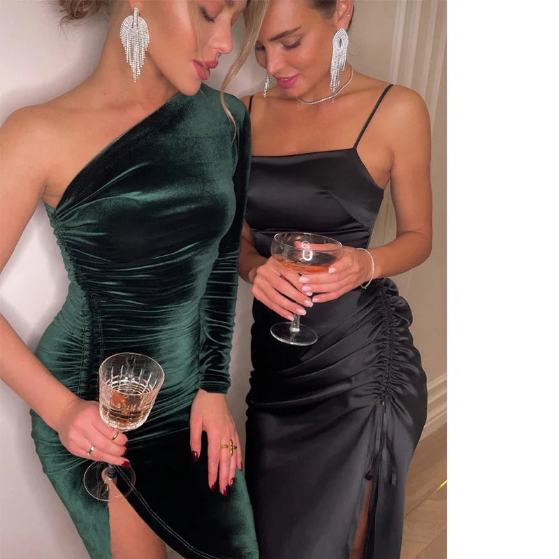 Velvet Split Dress
