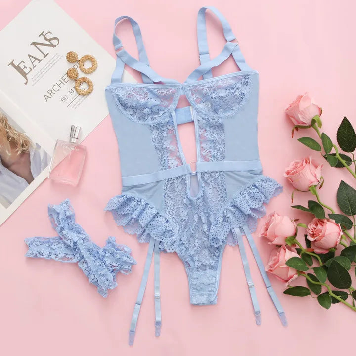 Floral Lace Lingerie Set
