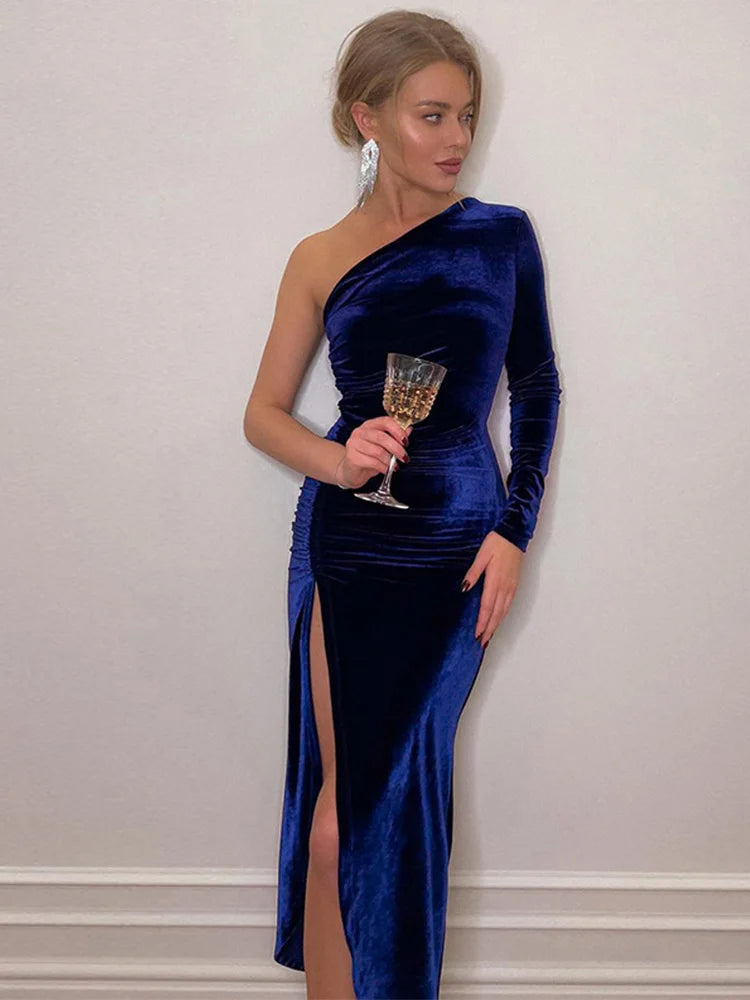 Velvet Split Dress