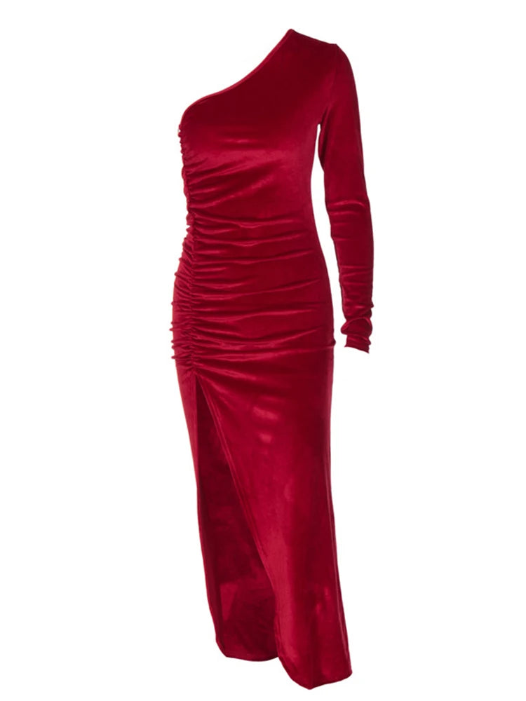 Velvet Split Dress